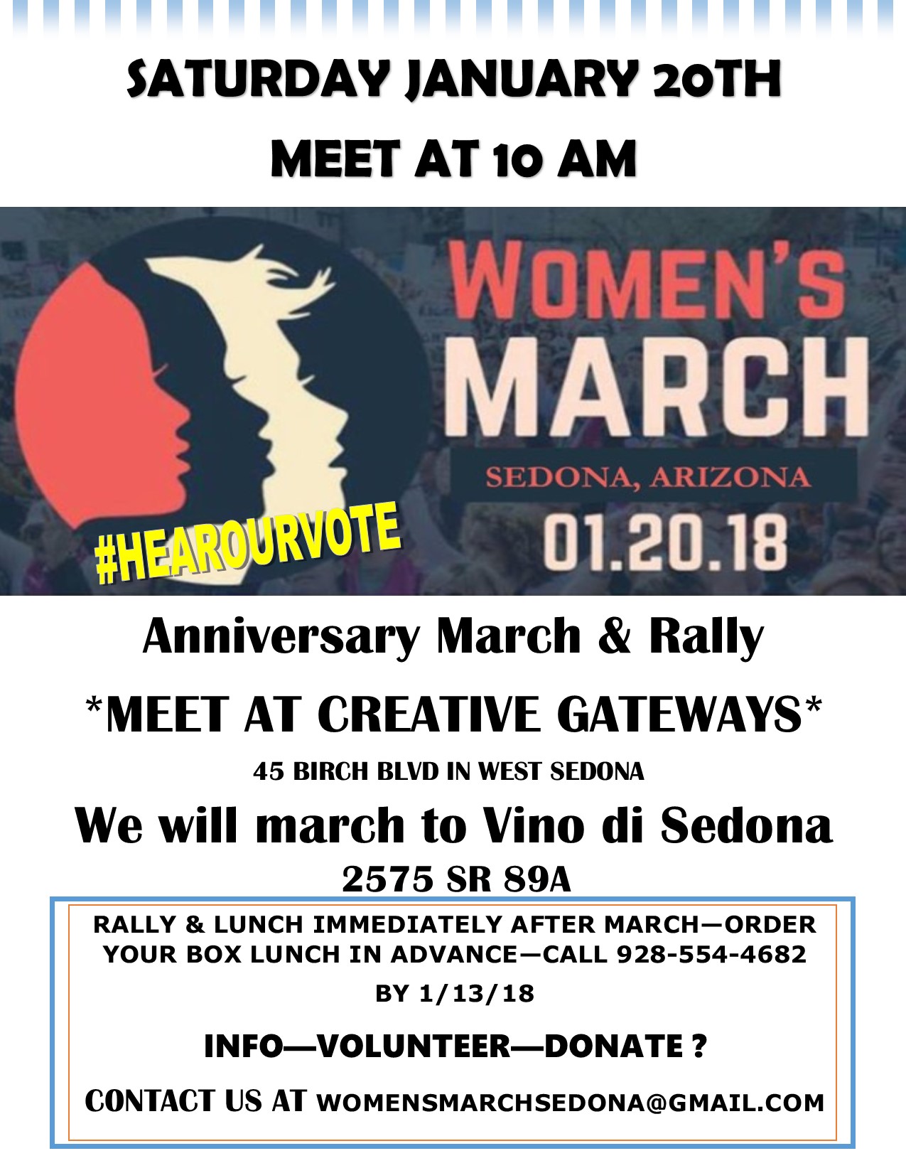 Women's March Sedona @ Creative Gateways