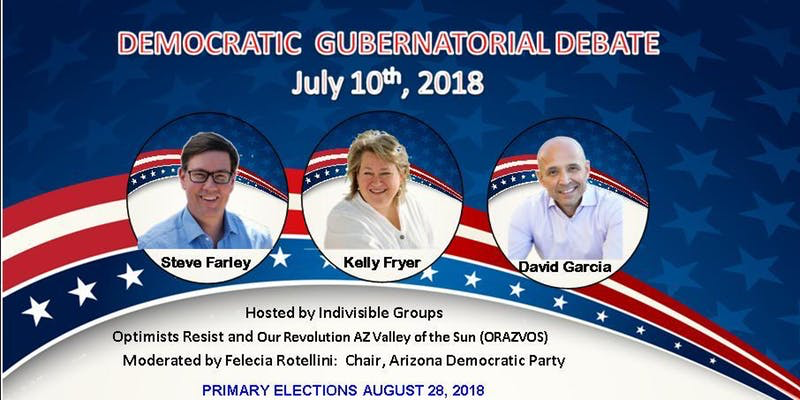 Arizona Democratic Governors Debate @ Scottsdale Civic Center Library Auditorium