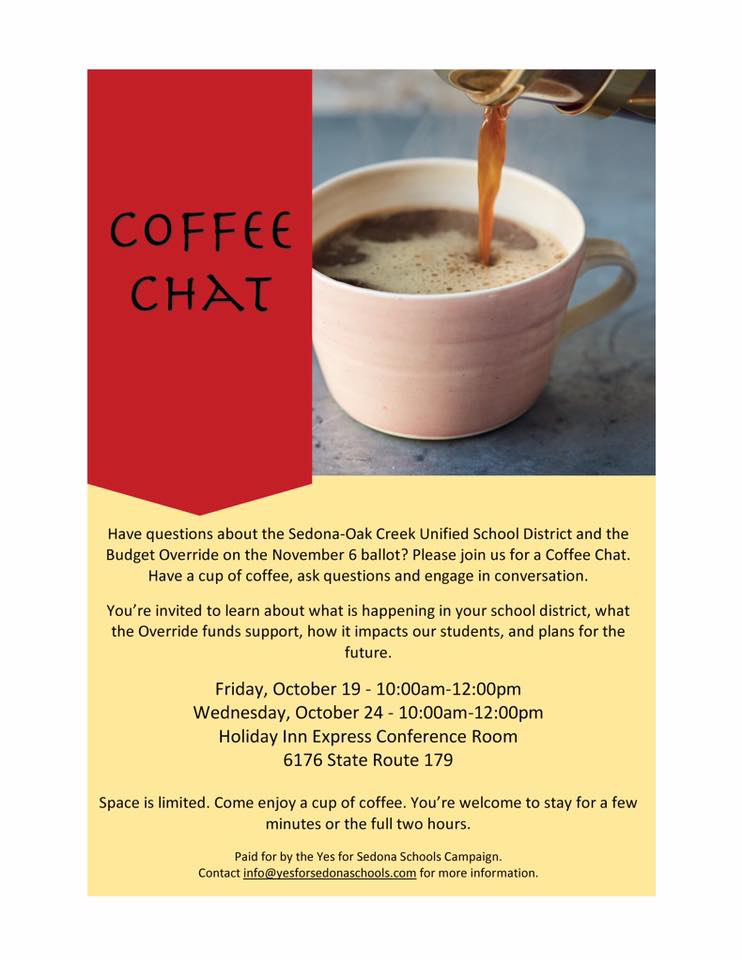 Coffee Chat-Unified School District and Budget Override @ Holiday Inn Express 