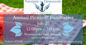 Yavapai Democrats Annual Picnic @ Watson Lake Park Ramada