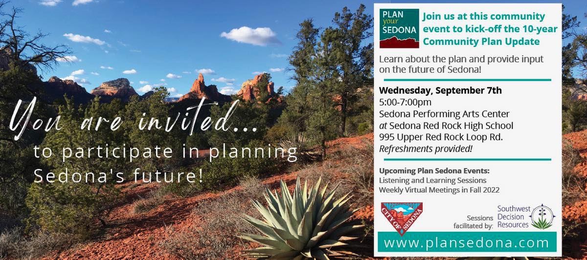 10 Year Sedona Community Plan Event @ Sedona Performing Arts Center, SRRHS